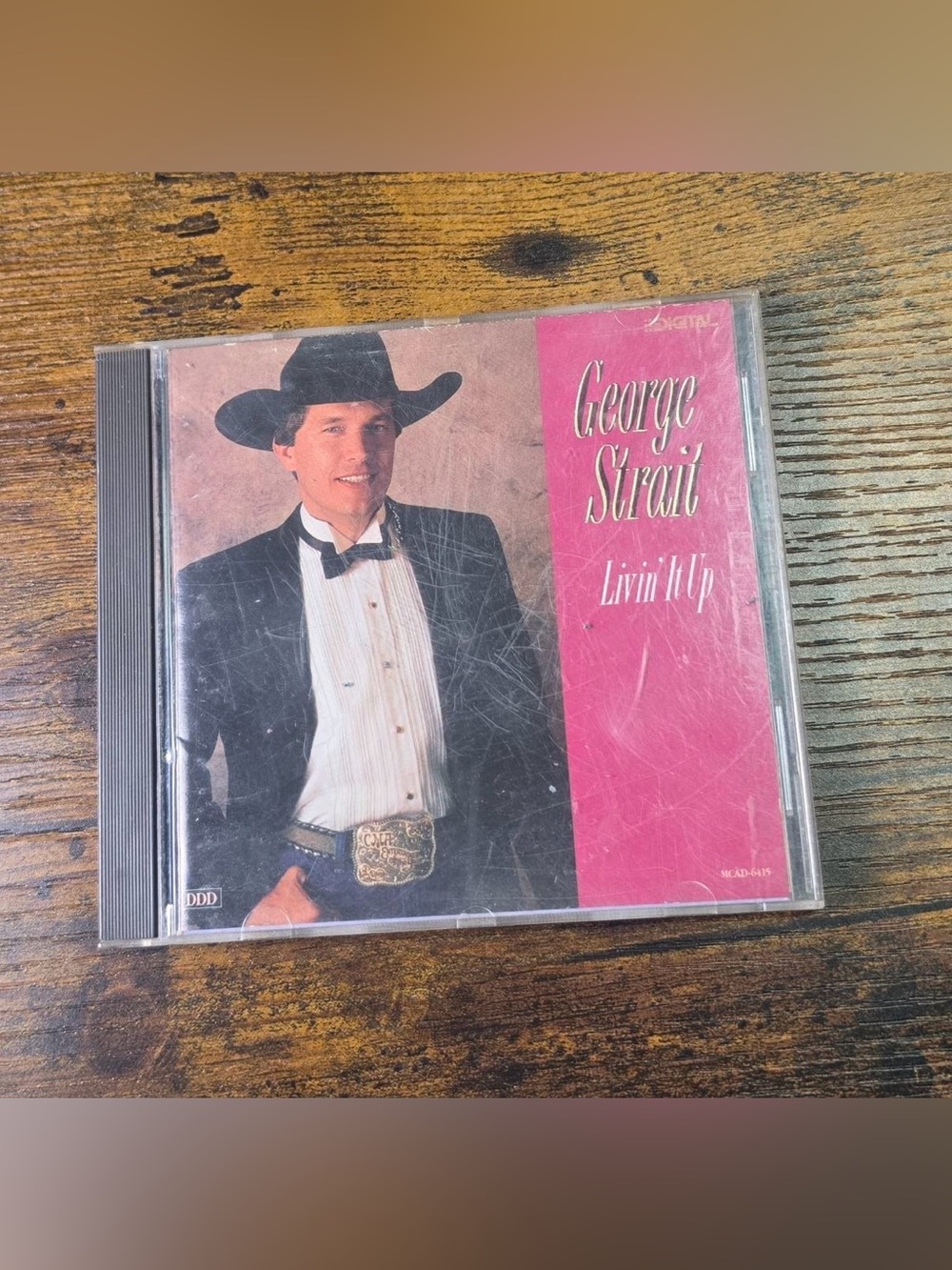 George Strait "Livin' It Up" CD - Pink Accent Cover